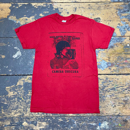 Camera Obscura "Making Music" Red Tee